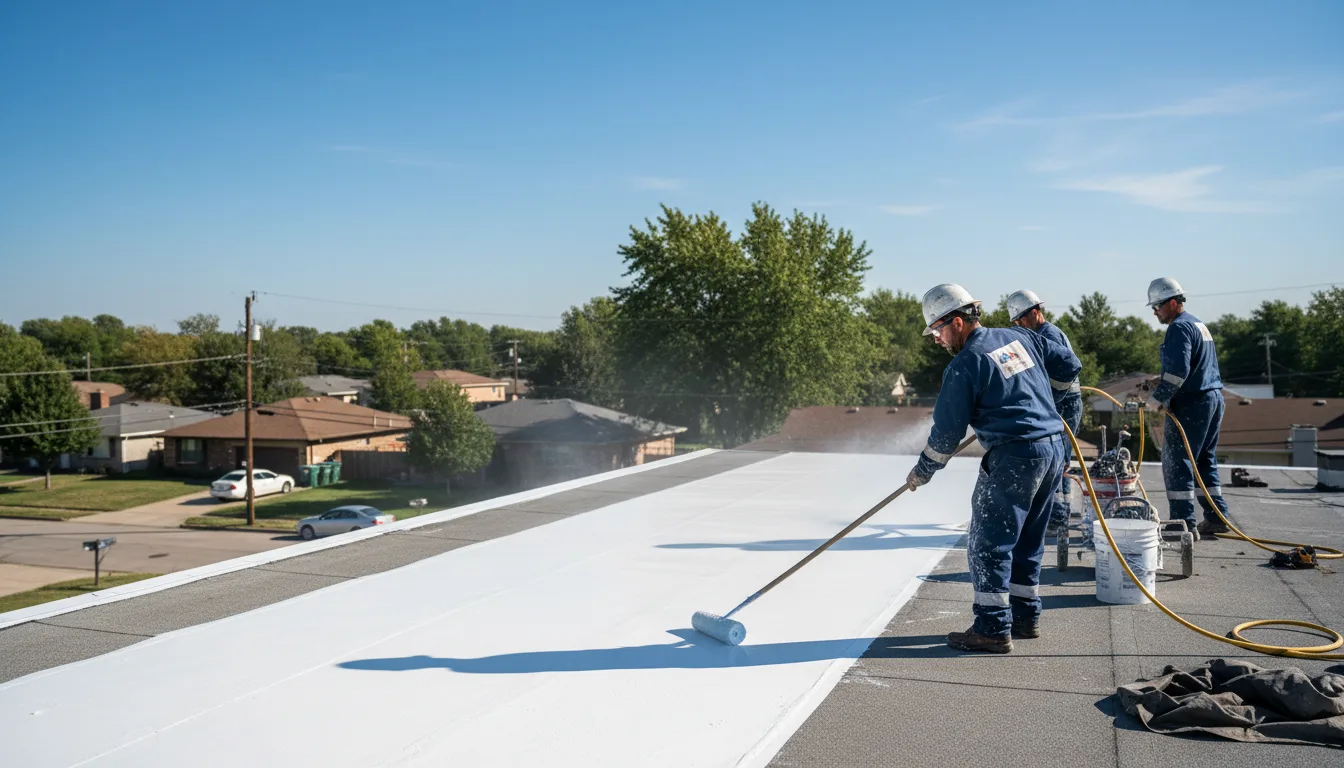 Commercial roof coating in New Franken, WI near me